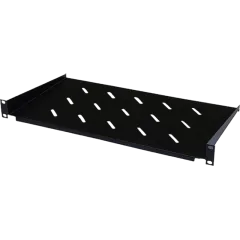 NaviaTec 19" polica za mrežni ormar, 250 mm, 1U, Cantilever, siva