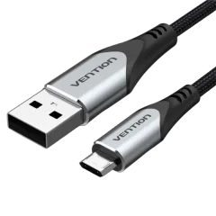 Vention USB 2.0 A Male to Micro-B Male Cable 1,5M Gray