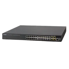 Planet 24x 1GbE with 4 Shared 1000X SFP slots 4x 10G SFP Slots, L3 Managed Switch