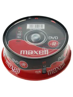 Maxell DVD-R 16x, 4.7GB 25 kom spindle