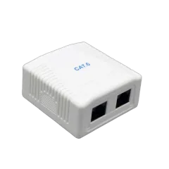 Gembird CAT6 UTP 2-port surface mount box