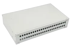 NFO Patch Panel 2U 19" - 48x SC Simplex LC Duplex, Closed, 4 trays
