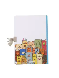 Dnevnik s ključem iTotal A5 80g 96L Stay pawsitive XL2160