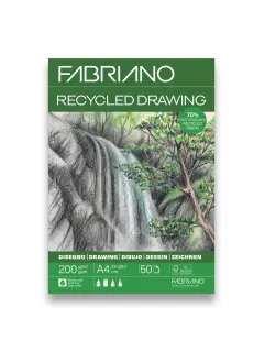 Blok Fabriano reciklirani 21x29,7 (A4) 200g 50L ljepljeni top side 19100759