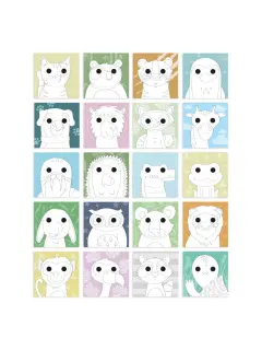 Bojanka Apli Funny Animals sa bojicama 20576