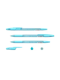 Kemijska olovka ErichKrause Stick&Grip Spring R-301 (0.7) plavi ispis sortirano 50/1