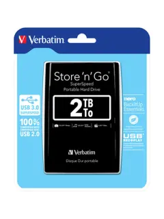 Externi hard disk Verbatim #53177 Store'n'Go 2.5" 2TB USB 3.0 Gen1, crni