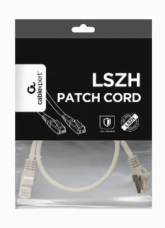 Gembird S FTP Cat.6A LSZH patch cord, grey, 0,5 m