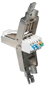 Transmedia Tool-less RJ 45 plug CAT 6A solid metal