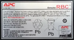 APC replacement battery RBC55