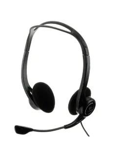 Logitech PC 960 slušalice s mikrofonom, USB, crna