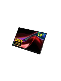 Prijenosni monitor osjetljiv na dodir PMT-14 Verbatim #49591 Full HD 1080p, 2x USB-C/1x HDMI/1x USB-A