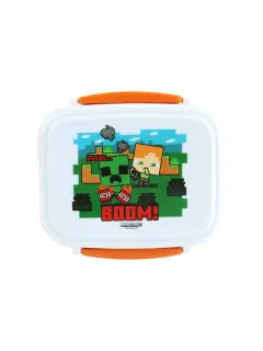 Bento kutija za ručak s priborom Puckator Minecraft SSS BOOM LBOX135