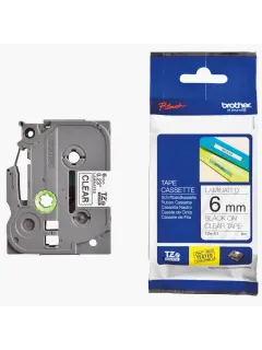 Vrpca Brother p-touch TZE111 6mm black/clear