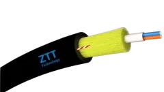 NFO Fiber optic cable ZTT microADSS Z-TPU.02J, 2F, microADSS, G.657A2, Black, 3mm, 800N, Span 80m, TPU