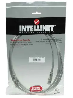 Intellinet Cat5e, CCA, U/UTP, PVC, RJ45,1.5m, sivi