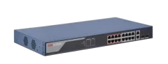 HikVision 16-Port 100Mbps RJ45 PoE (230W) 2 Combo 1G RJ45 SFP Web Managed Switch