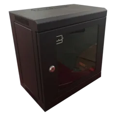 NaviaTec zidni mrežni ormar 10U 350 x 300mm, jednodjelni 10", SOHO, crni