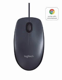 Logitech B100 žičani optički miš, crna