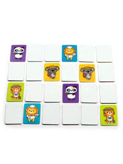 Set kartica za igru memorije Puckator Adoramals Wild Kids GAME03