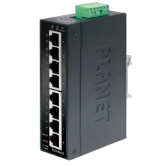 Planet Industrial 8-Port Gigabit Industrial Switch w wide operating Temp