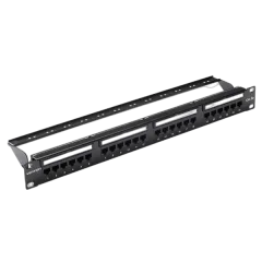 Vention Cat.5E UTP 24 Ports Patch Panel Black