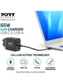 Port zidni punjač 65W type C GaN
