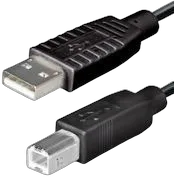 NaviaTec USB 2.0 A muški na B muški kabel, 2m, crni