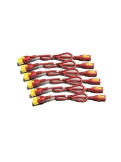 APC Power Cord Kit (6 ea), Locking, C13 to C14, 1.8m, Red