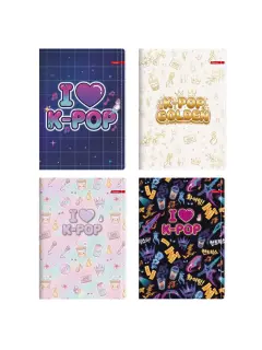 Bilježnica Ilijanum A4 80g 52L crte K-Pop 90501