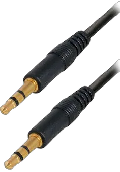 Transmedia Connecting cable. 3,5 mm 0,3m gold plated plugs