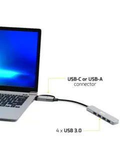 Port HUB USB-C/A 4 porta USB-A 3.0 5Gbps