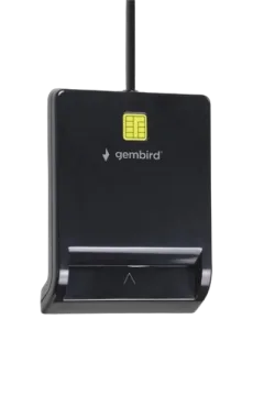 Gembird USB smart card reader, black