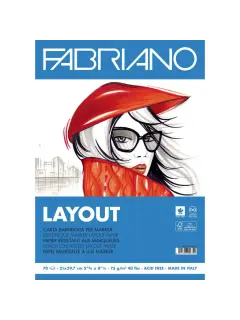 Blok Fabriano layout za marker A4 70L 75g 19100505