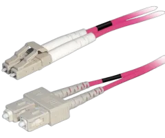 Transmedia Fibre optic MM OM4 Duplex Patch cable LC-SC 2m
