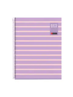 Kolegij blok Miquelrius A4 90g 80L spiralni crte Between the lines Mauve MR4522