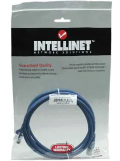 Intellinet Cat5e, CCA, U/UTP, PVC, RJ45, 2m, plavi