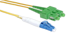 NFO Patch cord, LC UPC-SC APC, Singlemode 9 125, G.657A2, Duplex, 2m
