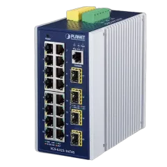 Planet Industrial Industrial L3 16-Port 10 100 1000T 4-Port 100 1000X SFP Managed Ethernet Switch