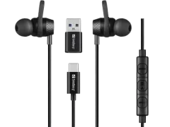 Sandberg USB-C A In-Earset with Line-Mic