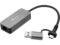 Sandberg USB-C A 2.5 GbE RJ45 Adapter