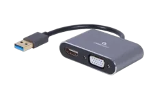 Gembird USB to HDMI VGA display adapter, space grey