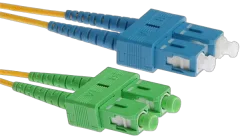 NFO Patch cord, SC UPC-SC APC, Singlemode 9 125, G.652D, Duplex, 3m