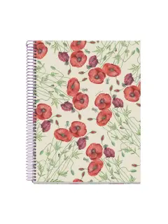Kolegij blok Miquelrius A4 90g 80L spiralni kocke Entredos Papaver Rhoedas MR4500