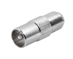 Transmedia Adapter F-jack - IEC-plug 9,5 mm, nickel plated, 100pcs