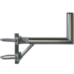 MaxBracket Antenna mast holder"L" for pole mount, length 35 cm, height 20 cm, d = 42 mm