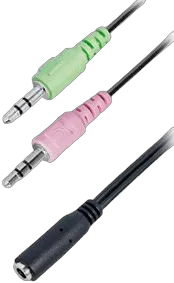 Transmedia Headset adapter cable 0,2m