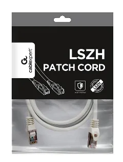 Gembird S FTP Cat.6A LSZH patch cord, white, 3 m