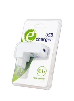 Gembird Universal charger, 2.1 A, white color