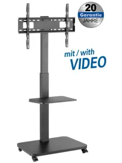 Transmedia Pedestal for Flat Screens, 37“ - 75“ up to 40kg